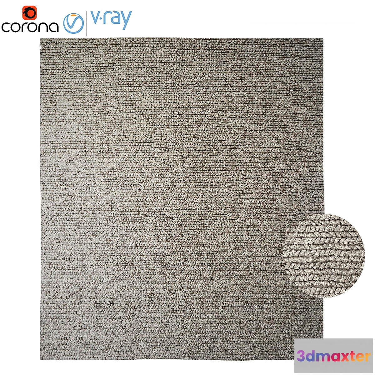 591226 - Braided wool rug - No.2