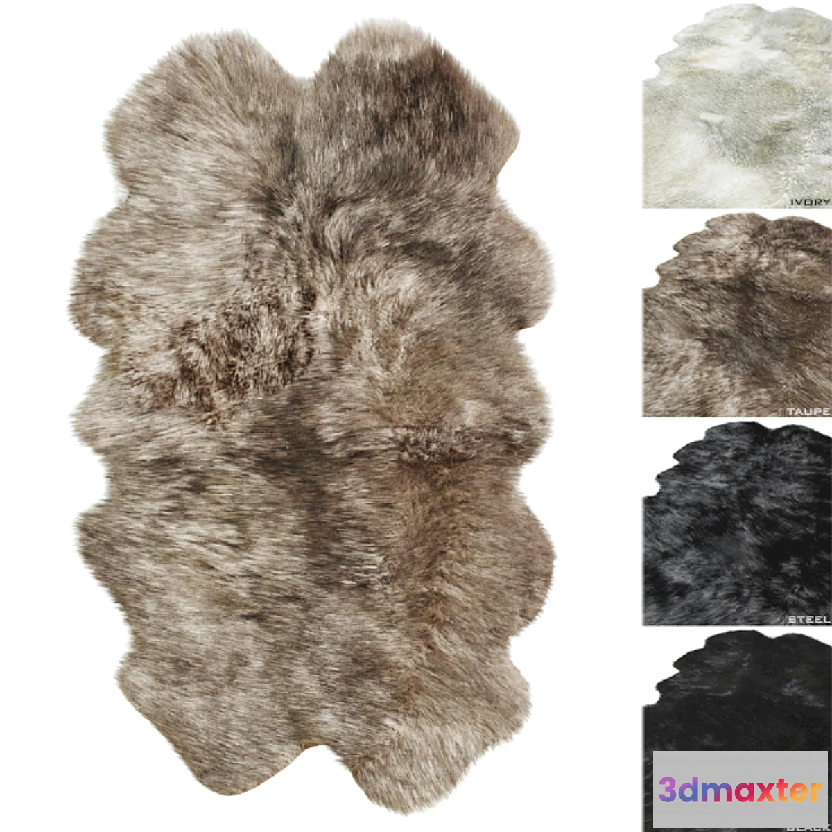 655223 - Natural Sheepskin Rug RH