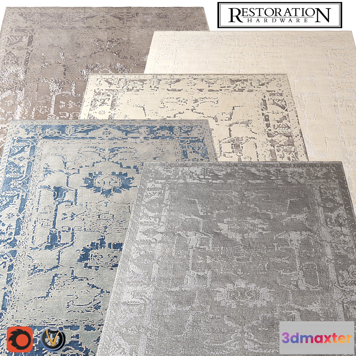 667723 - Carpet Restoration Hardware (Arte) 2440х3050 (5 colors)