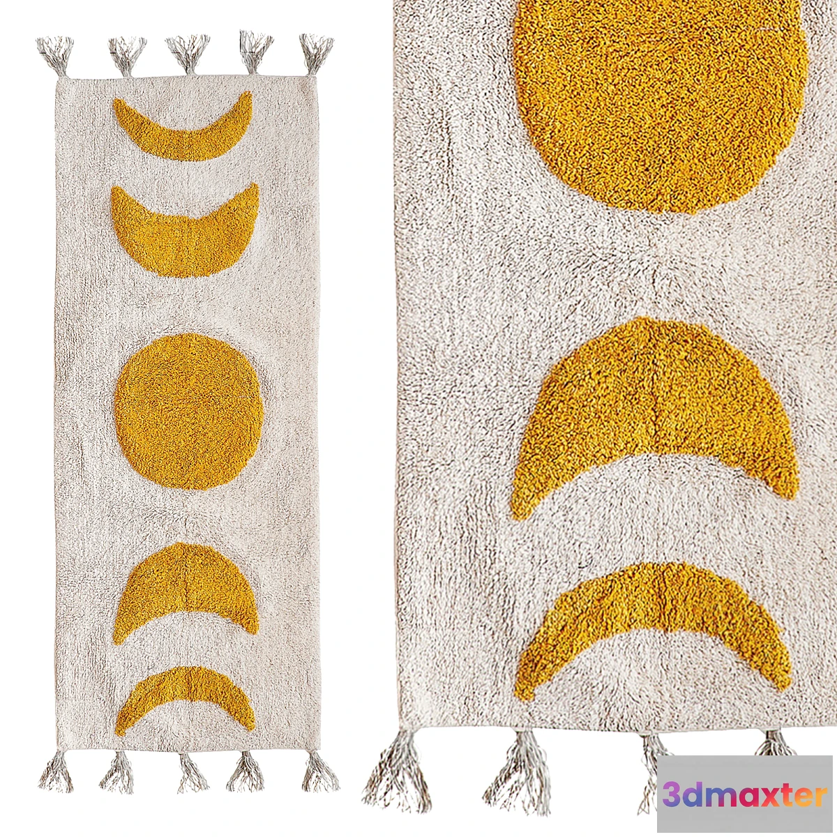 681712 - Carpet Urban Outfitters Moon Phase Runner Bath Mat