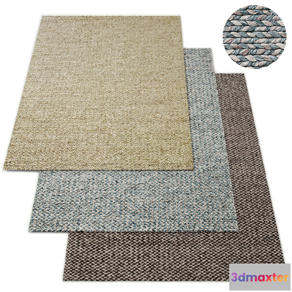 704270 - Chunky Braided Twist Rug RH