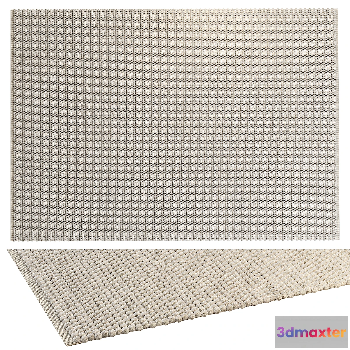 704392 - BENUTA WOOL RUG BEADS CREAM