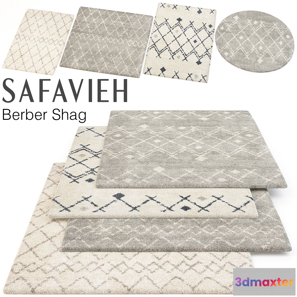 789030 - SAFAVIEH BERBER SHAG SET - No.3