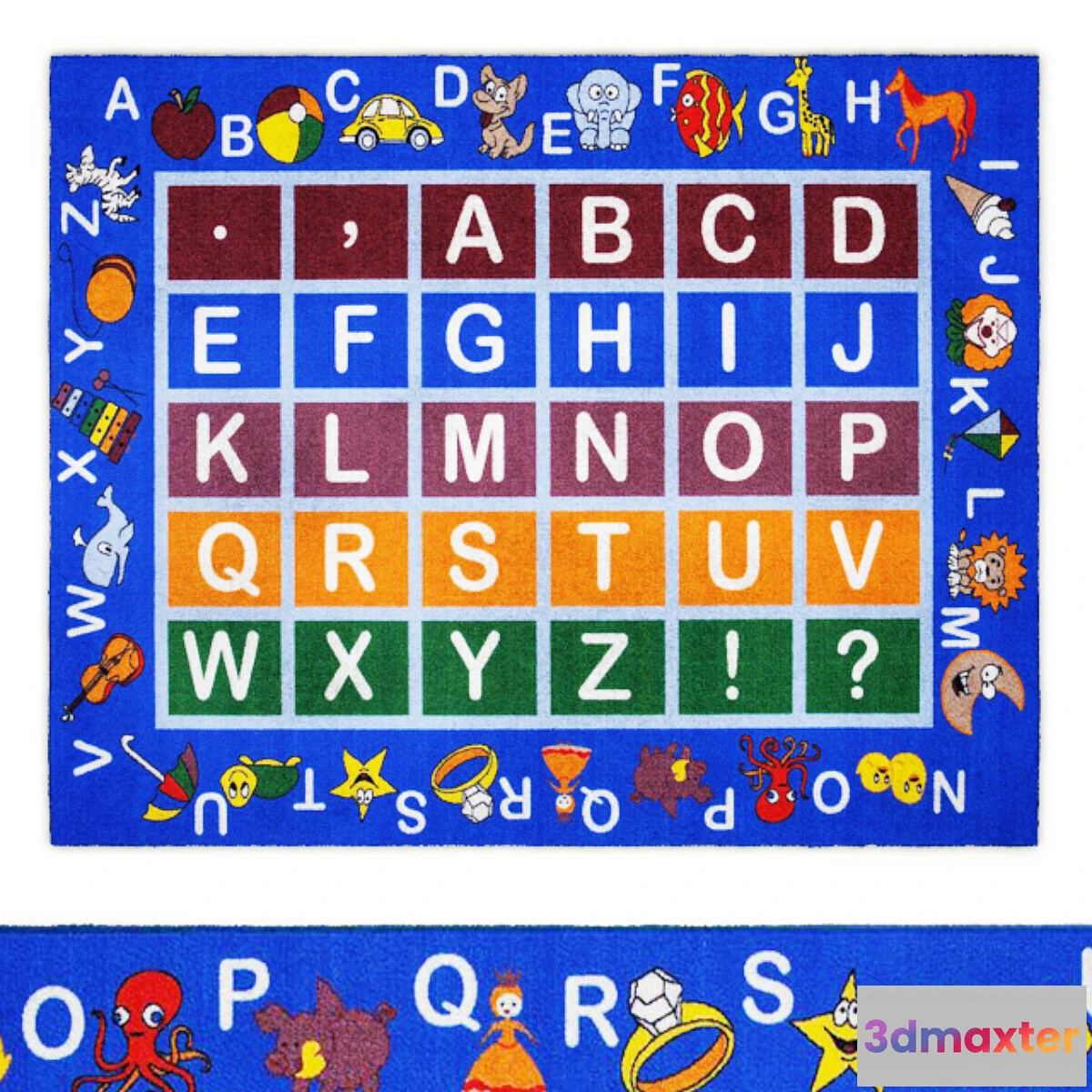 825906 - Jenny Collection Light Blue Kids Area Rug - No.3