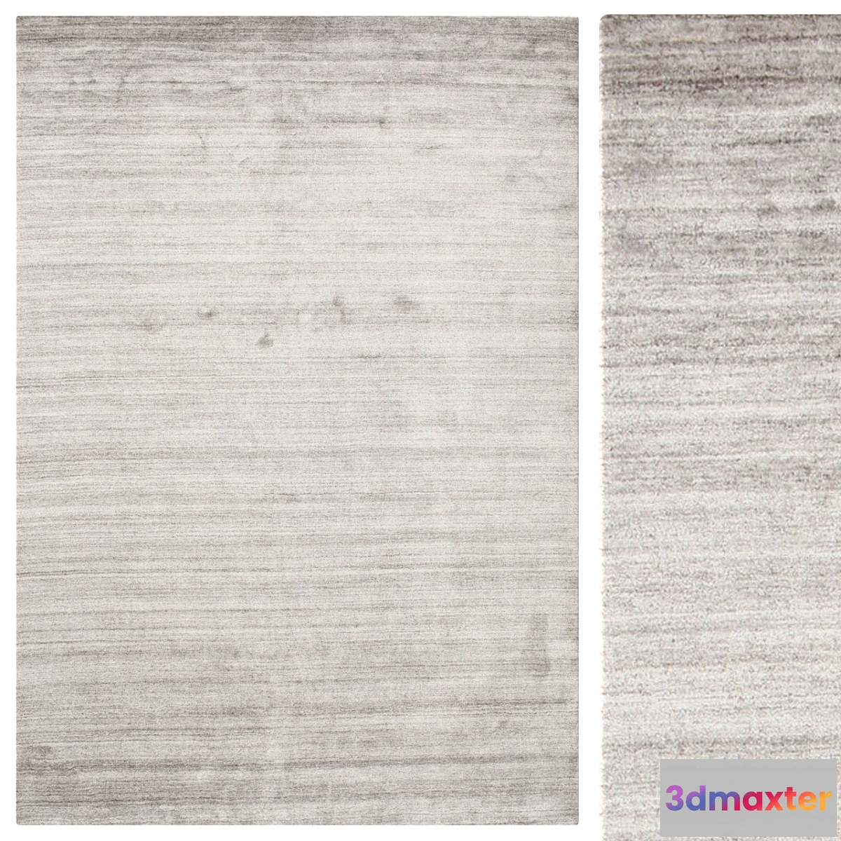 850405 - carpet Bamboo silk Loom - Warm Gray - No.3