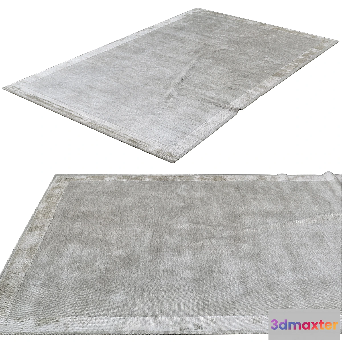 871483 - Order Gray Cut & Loop Stripe - THE RUG COMPANY - No.4