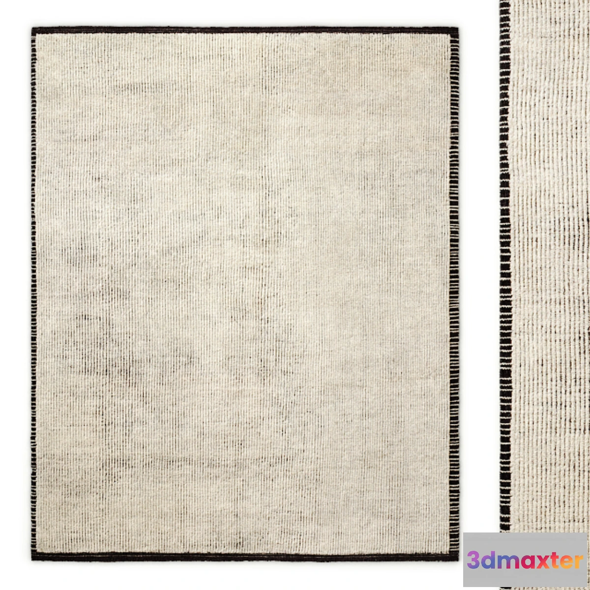 871515 - Parallelo Hand-Knotted Wool Rug RH - No.4