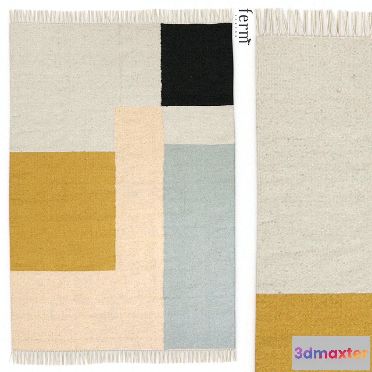 892982 - Rug Ferm Living Kelim Squares Rug - No.2
