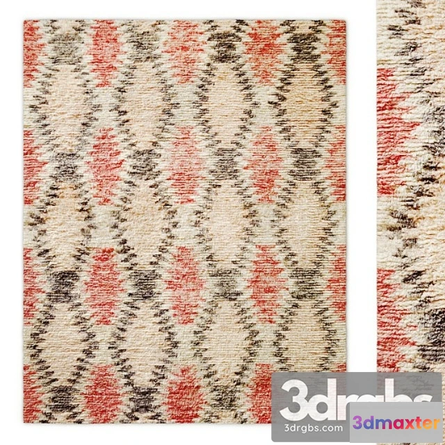 917410 - Aztec Handwoven Wool Shag Rug Rh