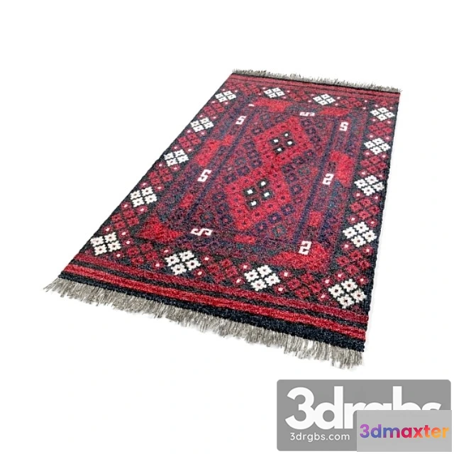 917482 - Burgundy kilim with rhombus