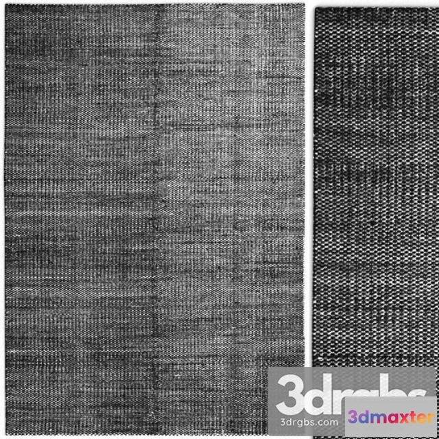 917636 - Carpet hay moire kelim black rug