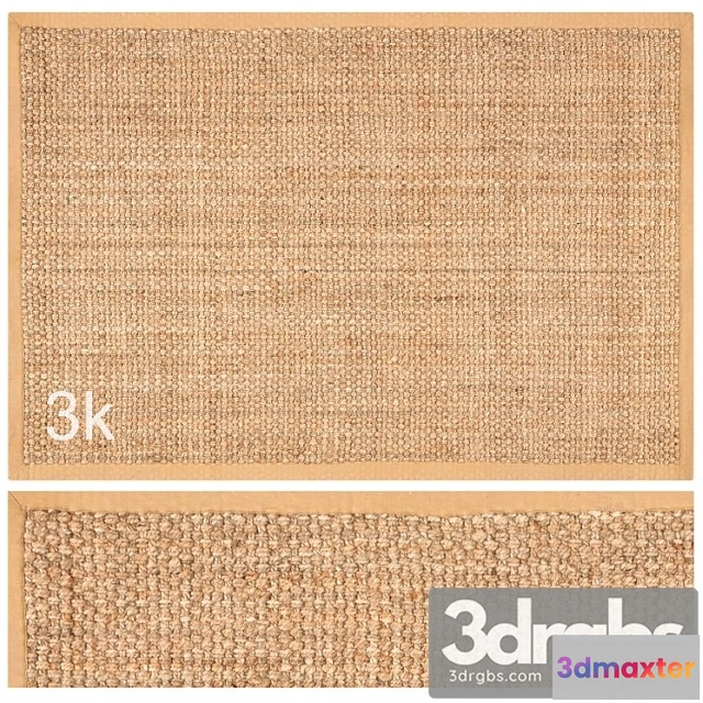 917712 - Carpet Set 48 Square Braided Jute 3k