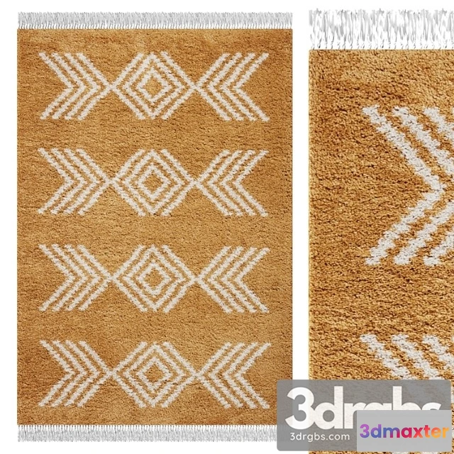917750 - Carpet think rugs boho 8886 yellow