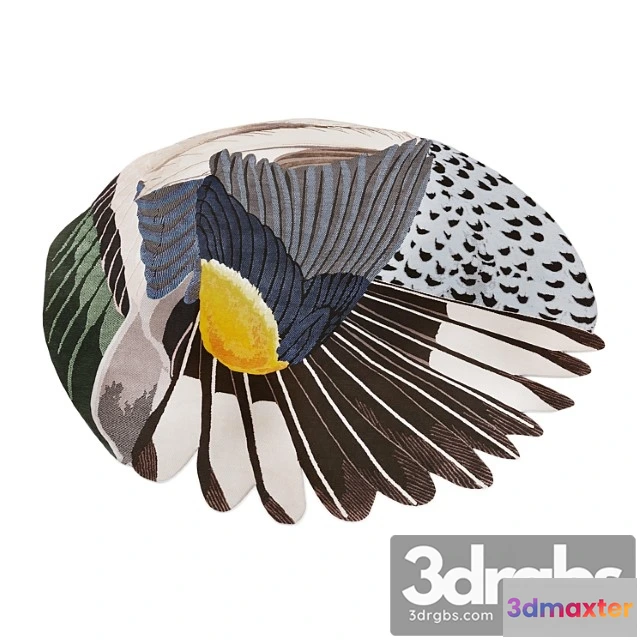 917912 - Cc-tapis feathers round carpet