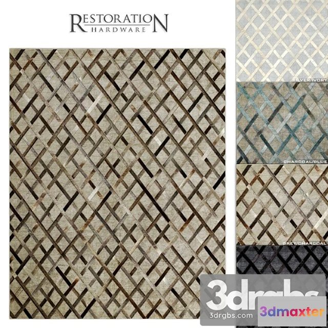 917986 - Cuero hide rug rh