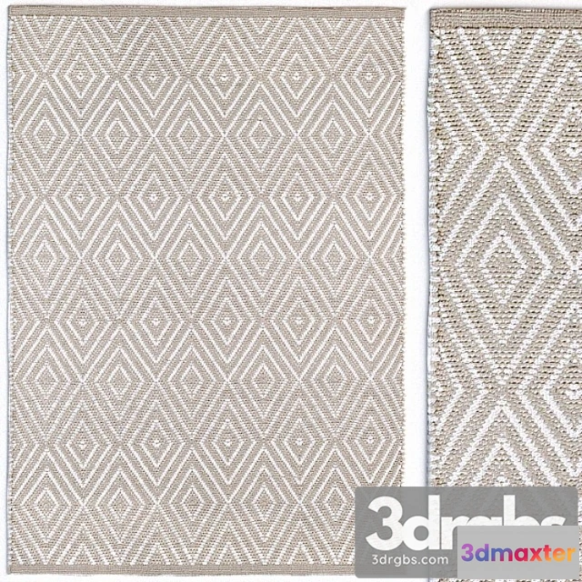 918004 - Dash & albert diamond white rug carpet