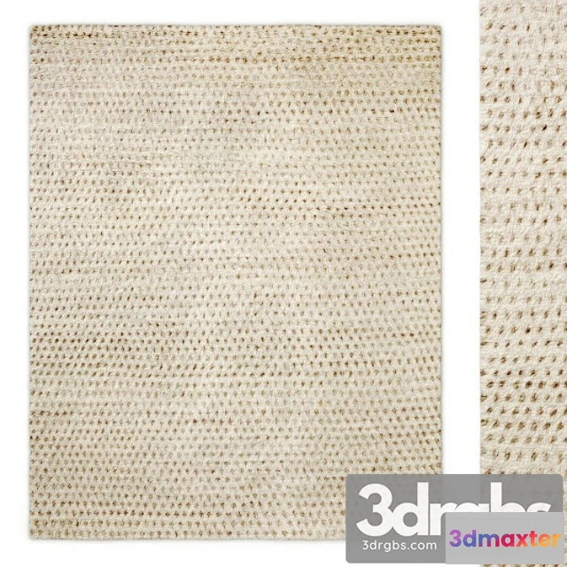 918034 - Dot hand-knotted wool shag rug rh