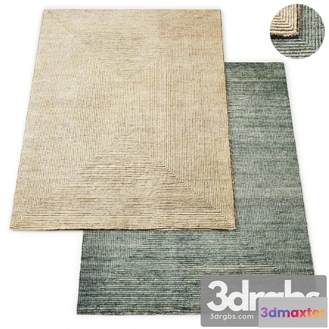 918054 - Ellipse Hand Knotted Wool Rug RH Collection