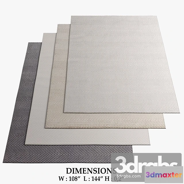 918084 - Felt Carpet Moderm Set 4