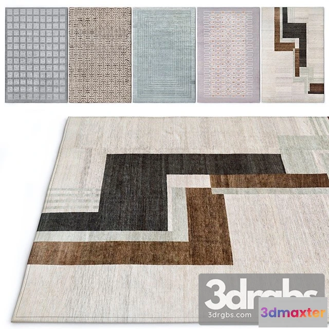 918134 - Geometric Rugs Set