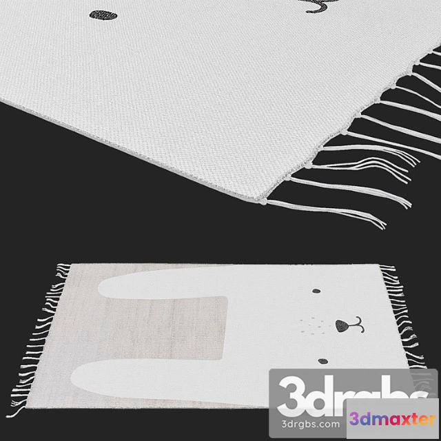 918146 - H&m home rug rabbit