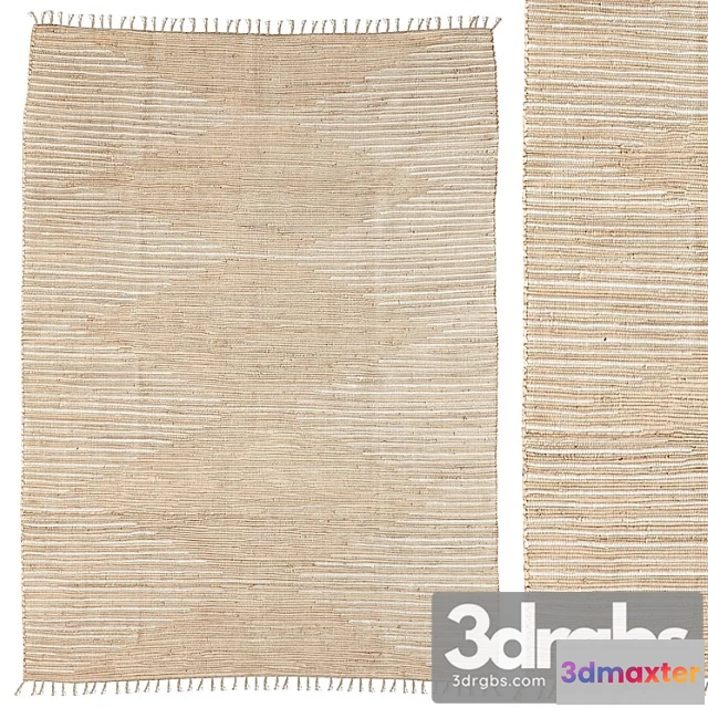 918336 - Kover Urban Outfitters Connected Stripe Rag Rug