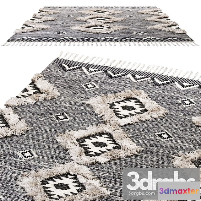 918524 - Nuloom Ikat Tassel Area Rugs