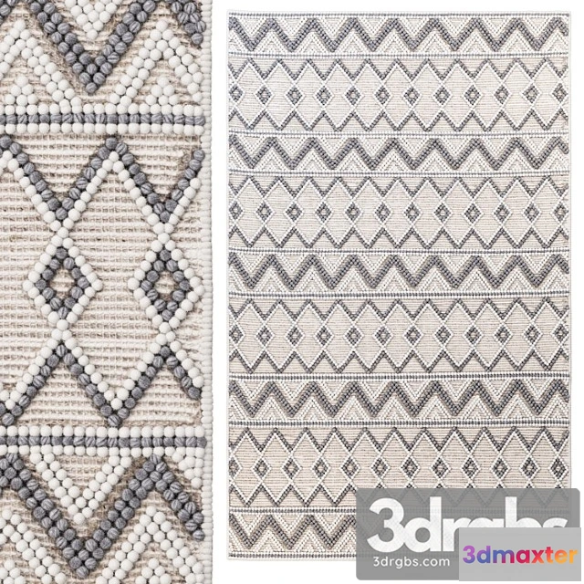 918598 - Pirlo boho farmhouse wool area rug