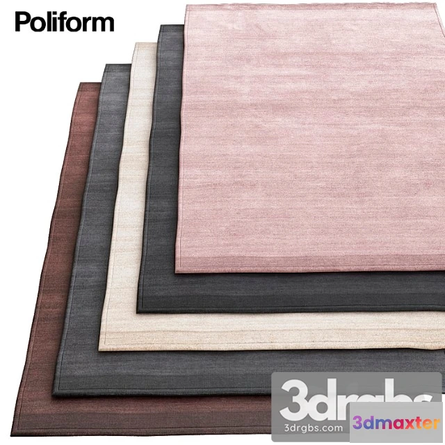 918600 - Plain gray poliform rugs