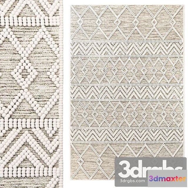919076 - The Curated Nomad Bradrick Trellis Wool Area Rug