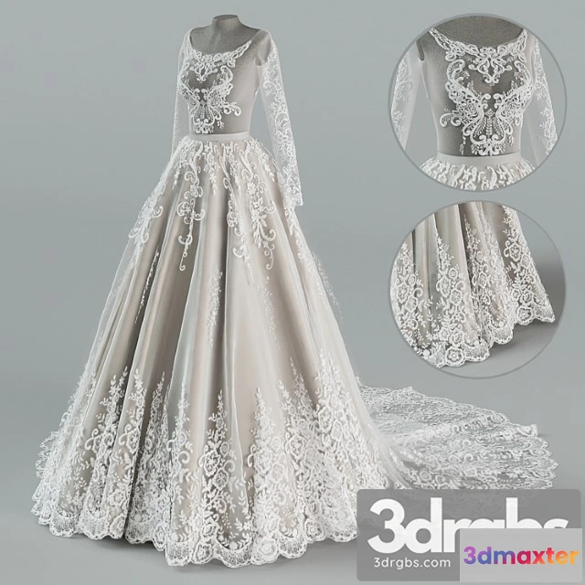 1017668 - Wedding dress with train