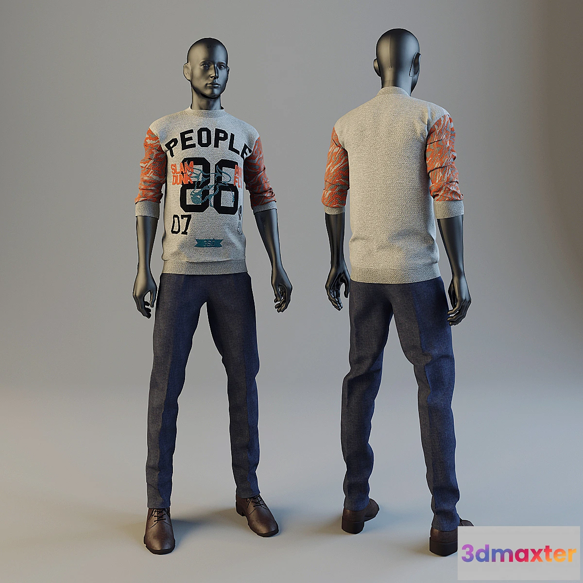 1267546 - jeans + sweater 3D Max