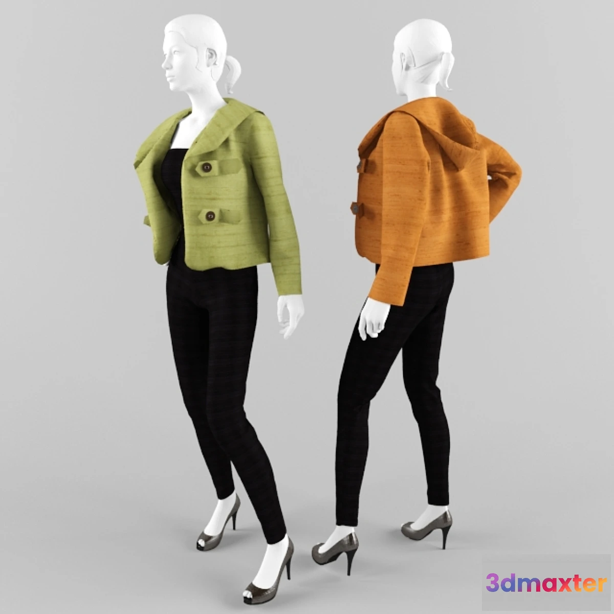 1270157 - jacket with hood 3D Max