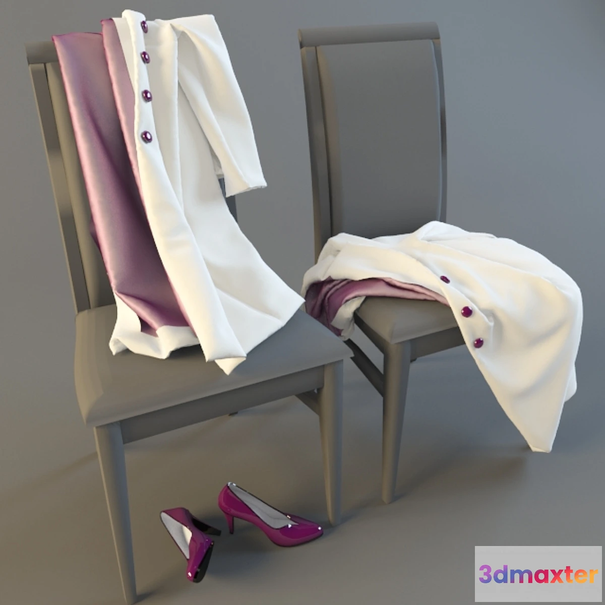 1271667 - a coat on a Chair - No.2 3D Max