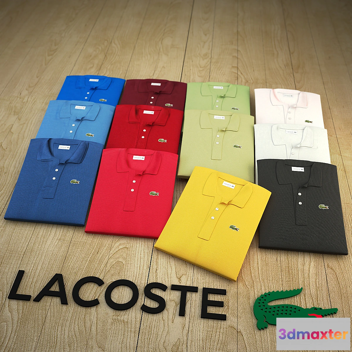 1277840 - Lacoste T shirt 3D Max