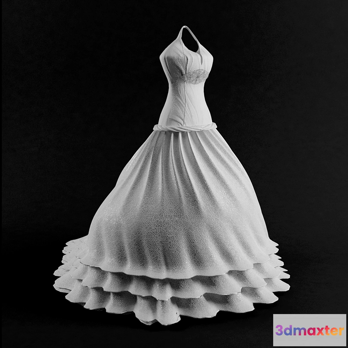 1286632 - Wedding Dress - No.3 3D Max