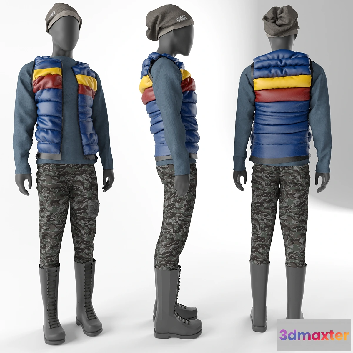 1291901 - Mannequin in a waistcoat 3D Max
