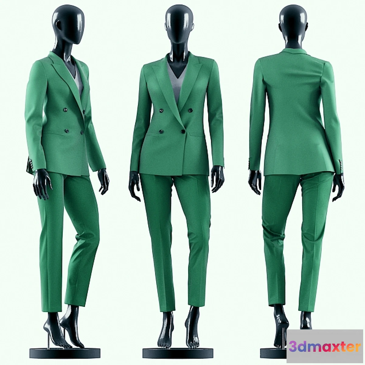 1308165 - Woman Green Suit 3D Max