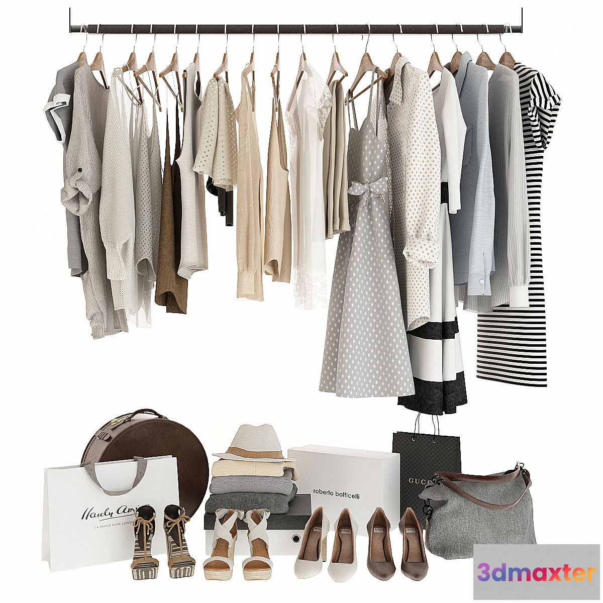 1309170 - Set of clothes 3D Max