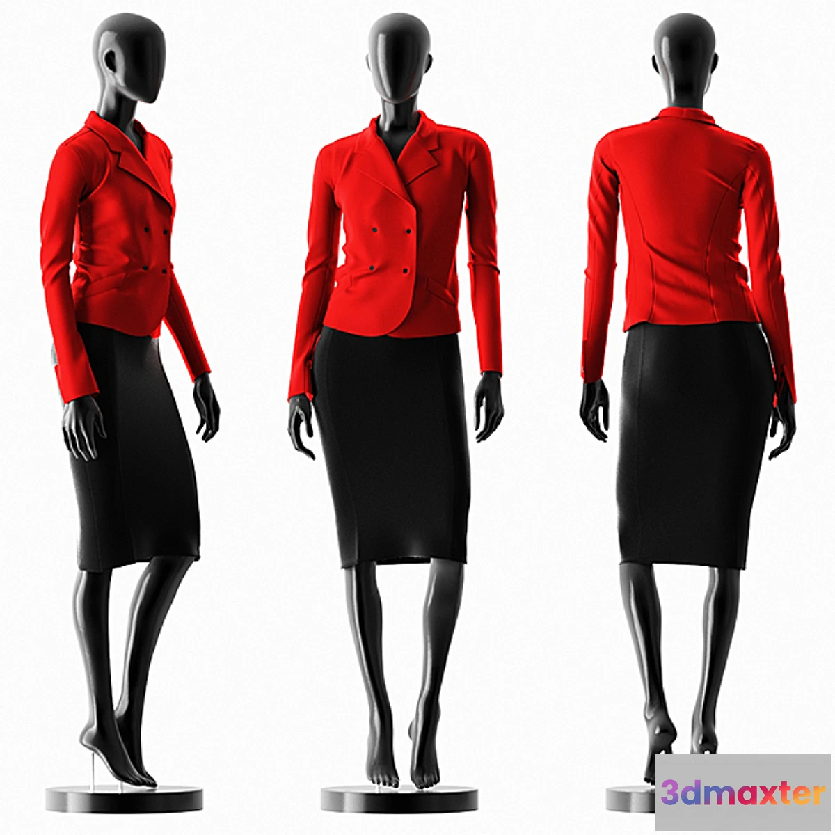 1331628 - Woman Casual Suit 3D Max