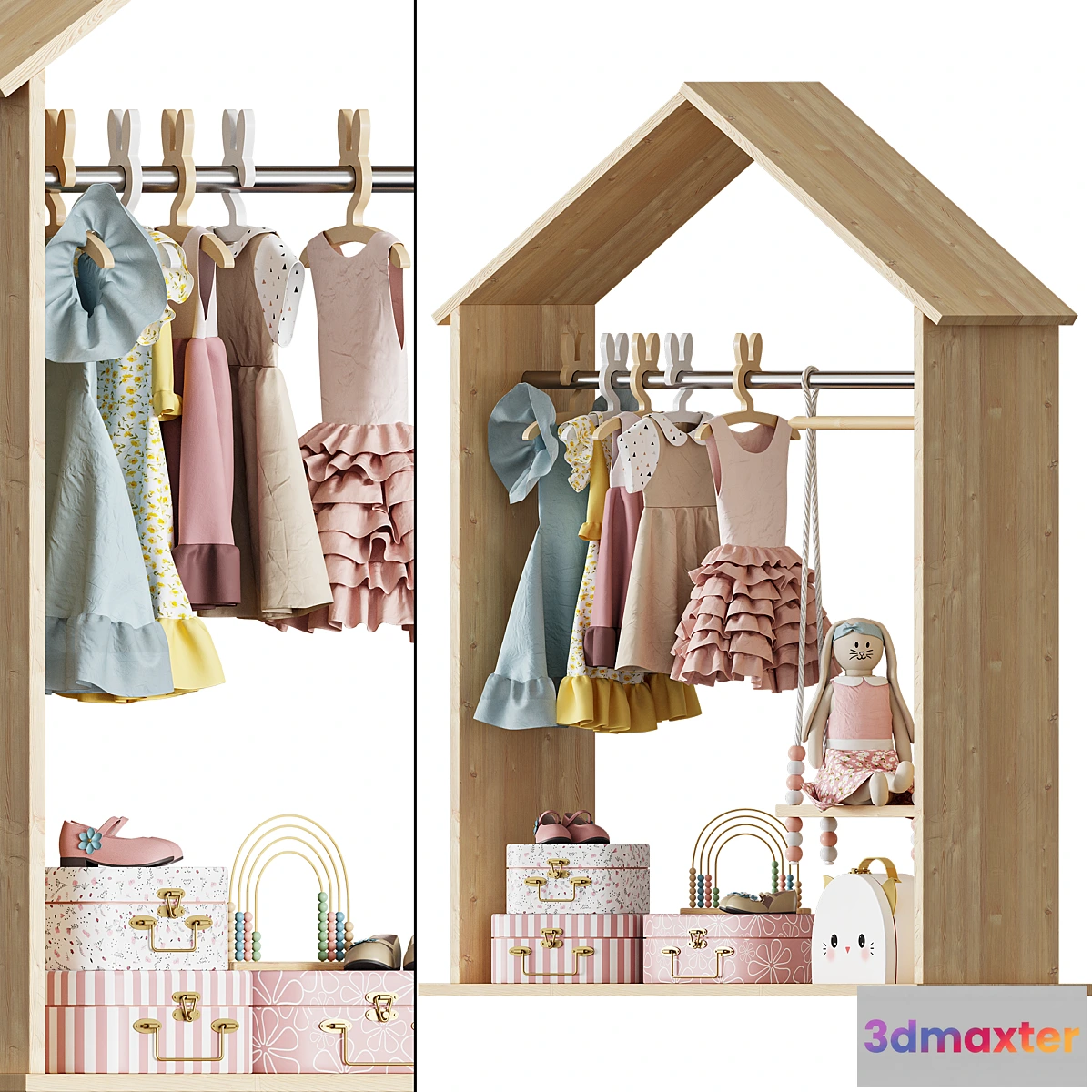 1340559 - Kids clothes set 3D Max