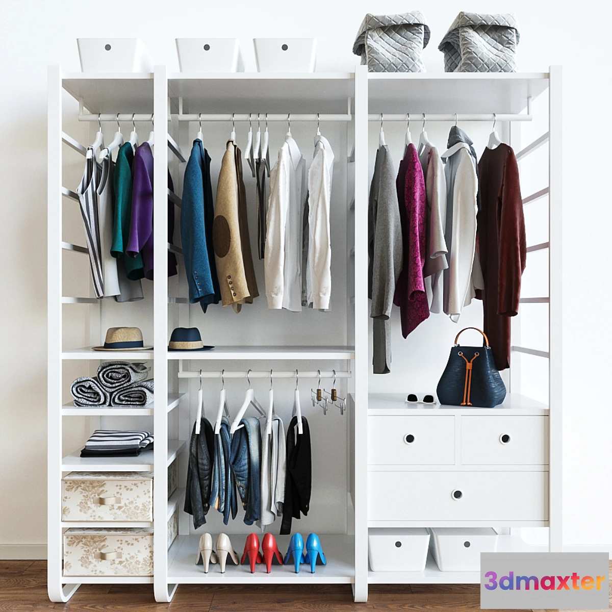 1349204 - Wardrobe ELVARLI IKEA 3D Max