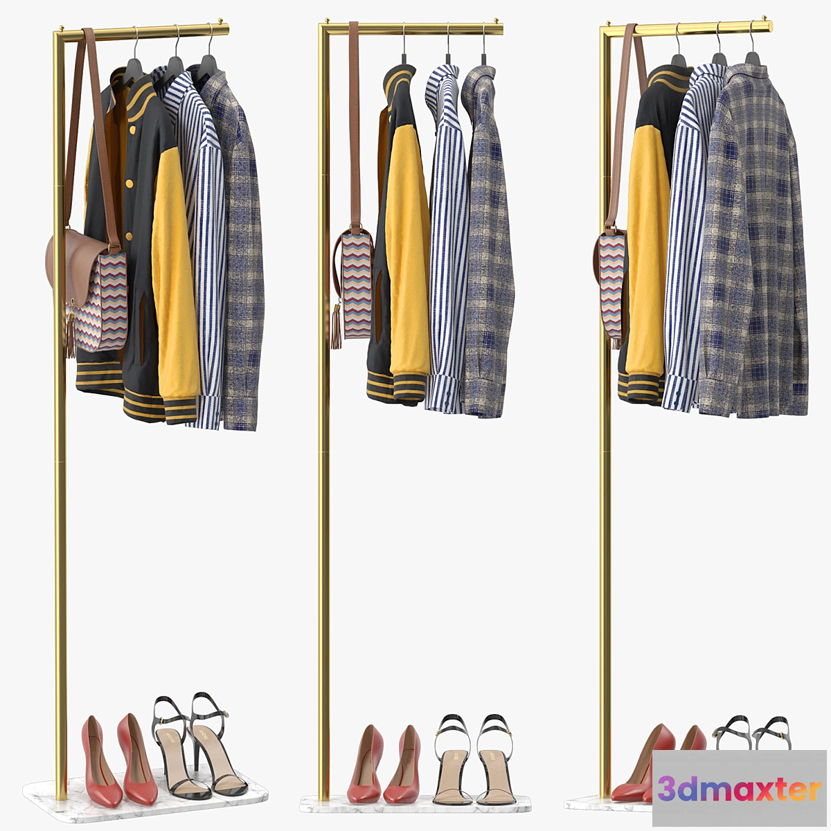 1352757 - 67 Free Standing Metal Coat 3D Max