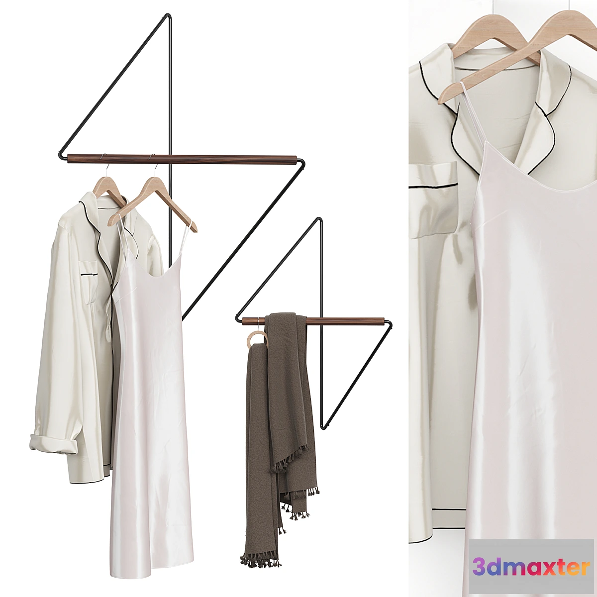 1354424 - Clothes hanger Creative Wall Hanger - No.2 3D Max