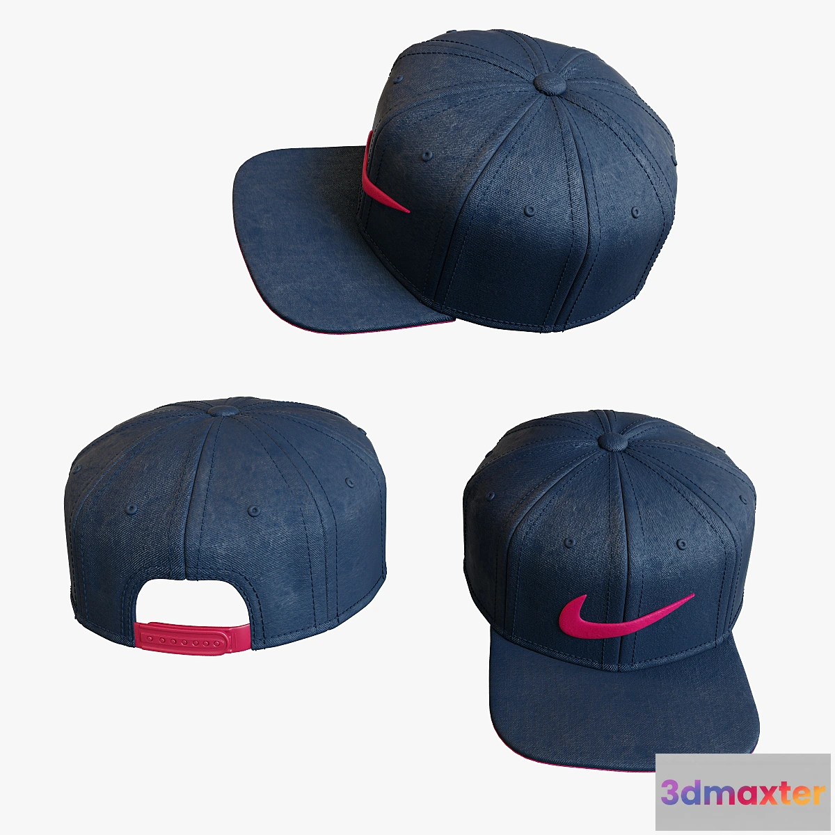 1395786 - Baseball cap NEKE SWOOSH PRO - BLUE 3D Max