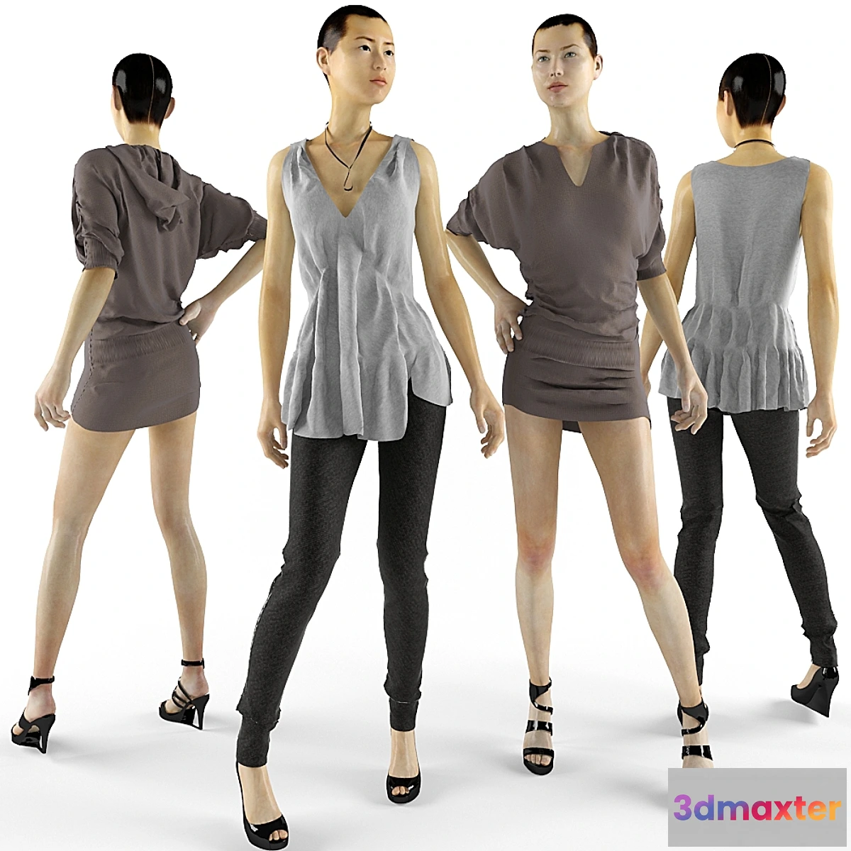1396338 - Female mannequins 3D Max