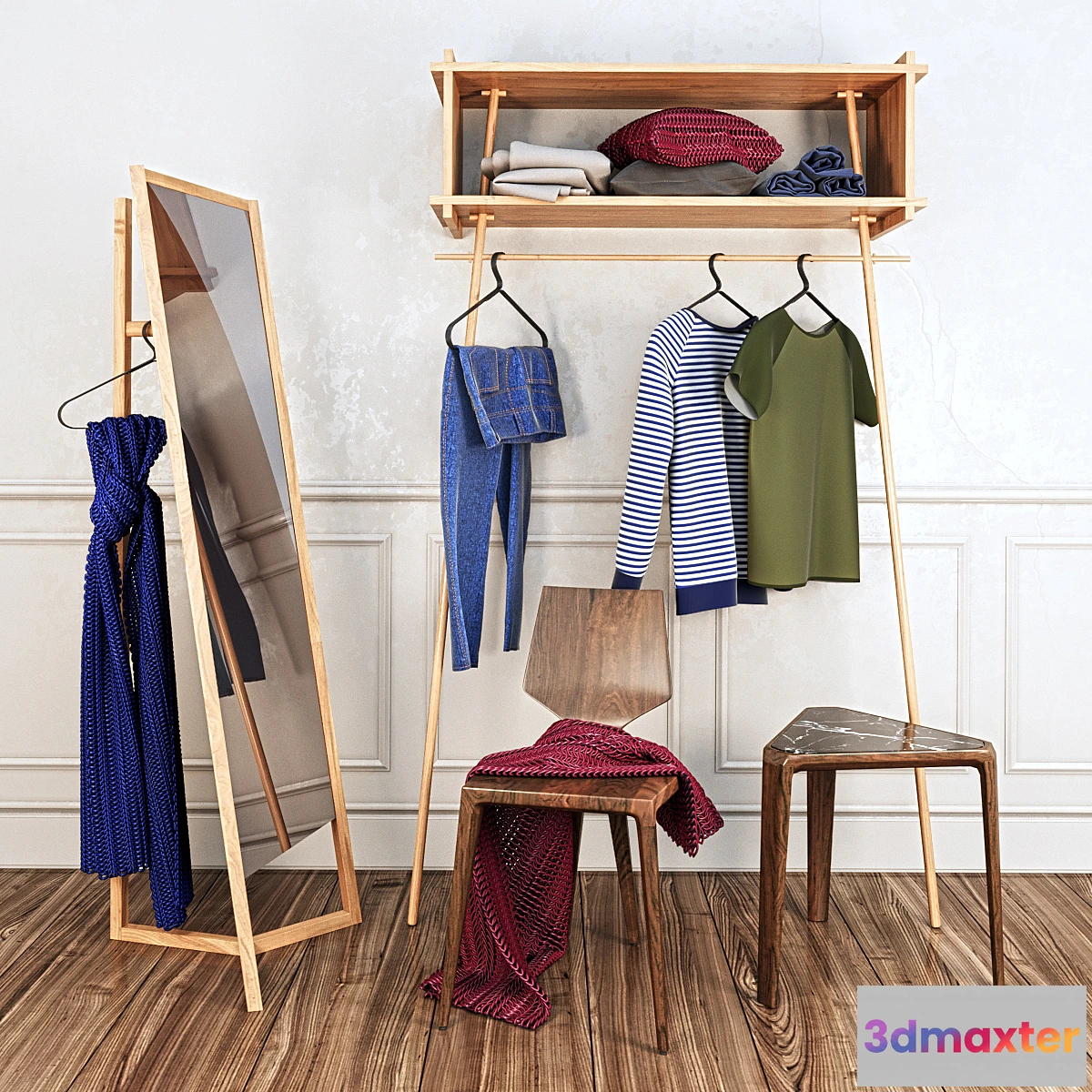 1400018 - Hallway set 3D Max