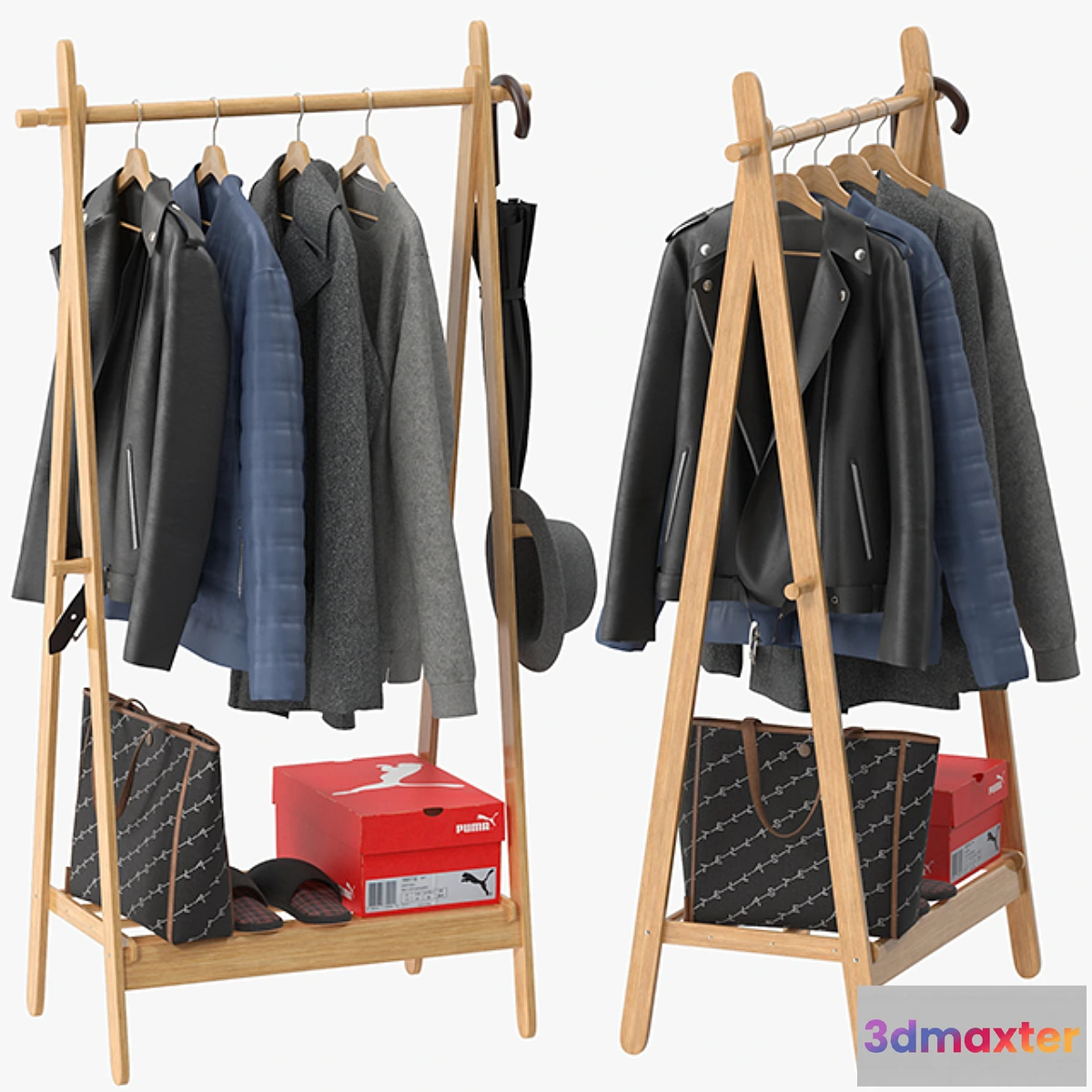 1409318 - LANGRIA Foldable Bamboo Clothes 3D Max