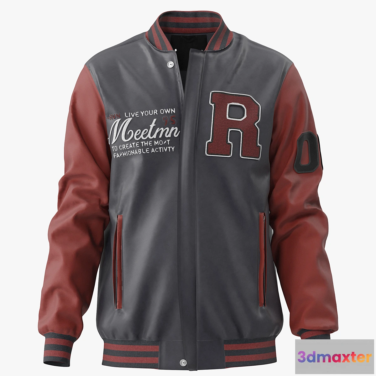 1416334 - Men Embroidery Baseball Jackets 3D Max