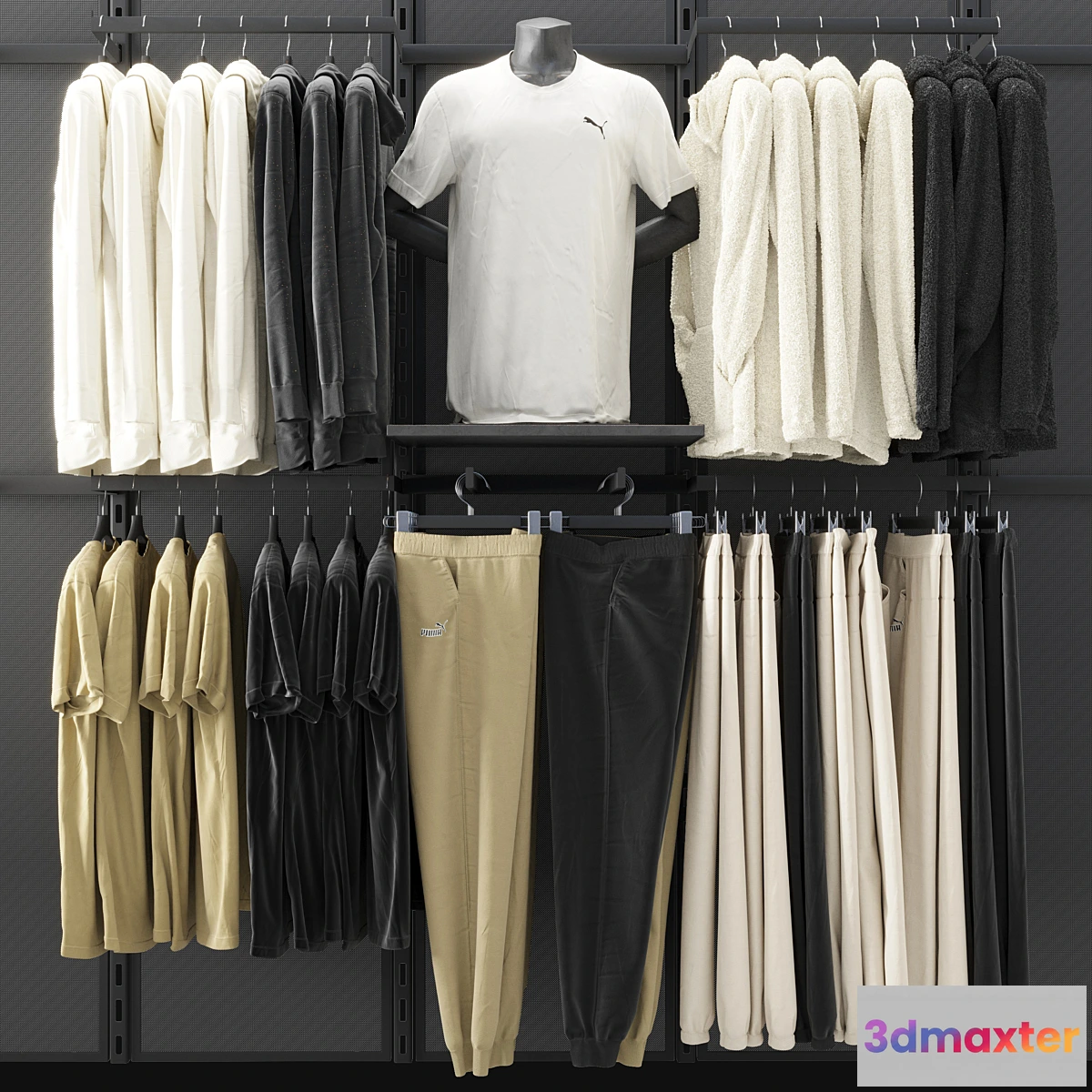 1425658 - Rack for Puma clothing store 3D Max